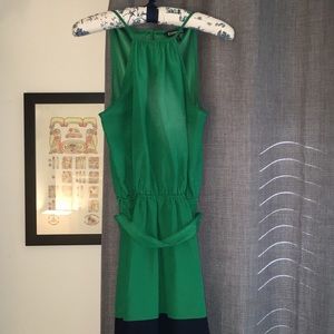 Express Green and navy dress. Size small.